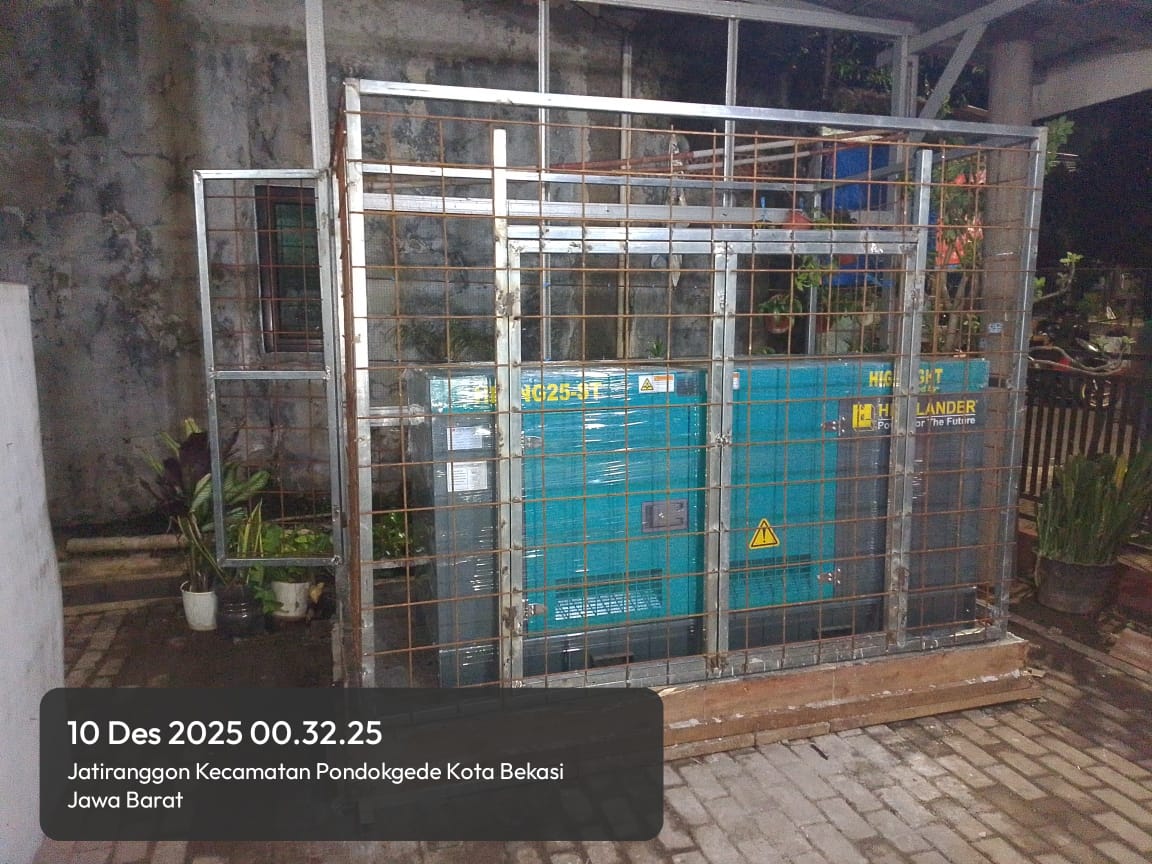 Proyek genset Dinas Kesehatan Bekasi