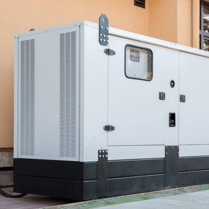 Genset siaga di rumah sakit