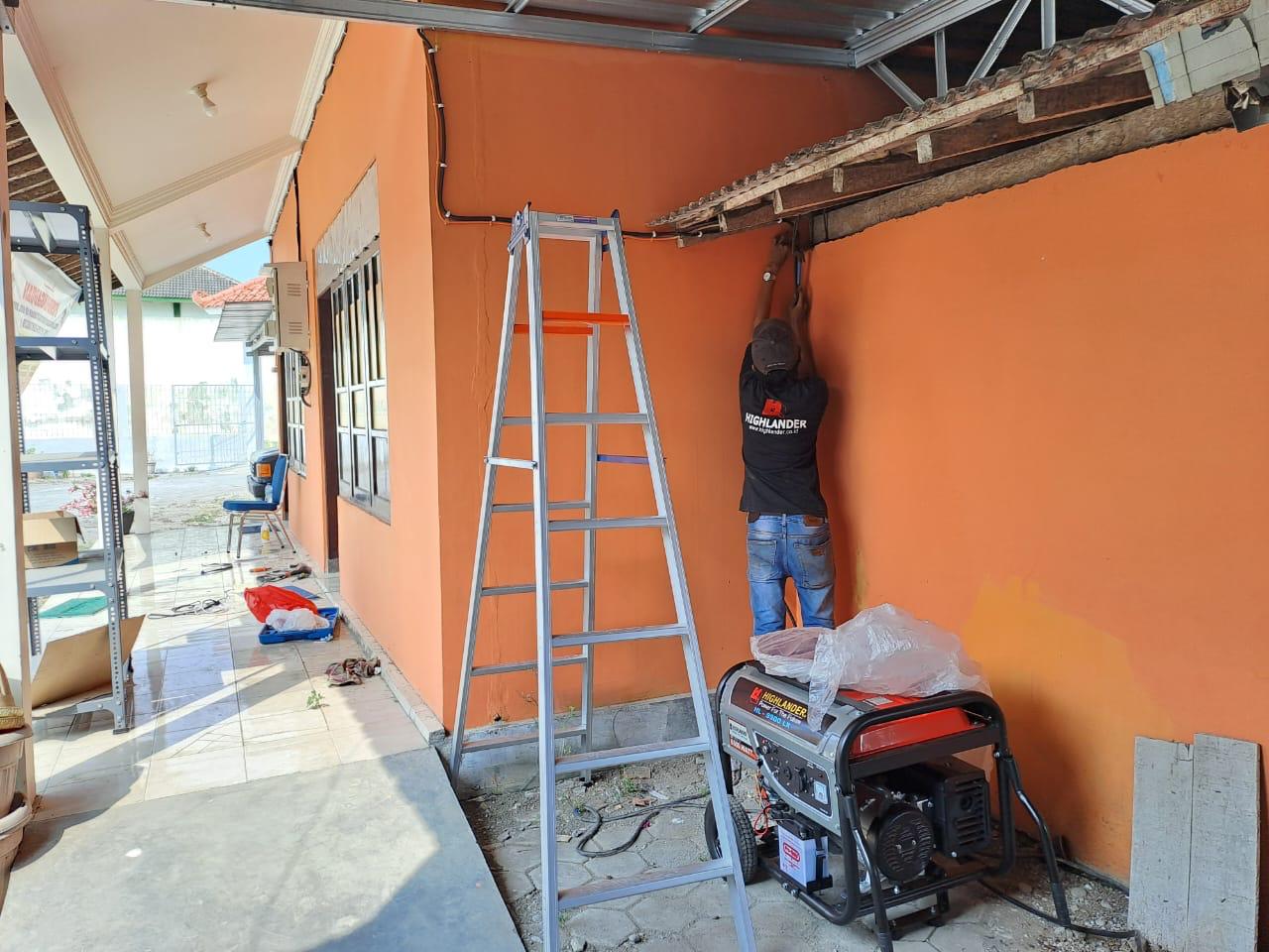 Proyek genset Bawaslu Bantul